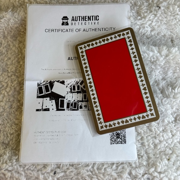 Tiffany & Co. Other - Tiffany & Co. Red and Gold Decorative Card